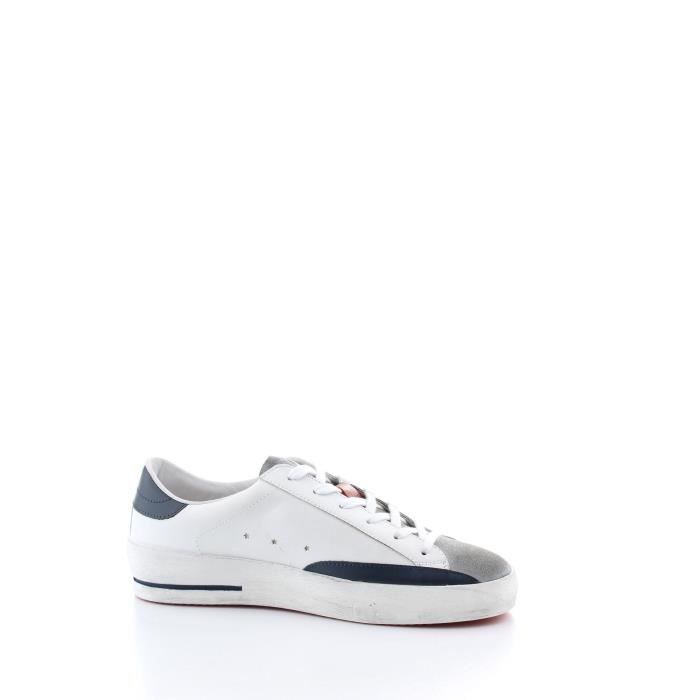 basket blanche cuir homme