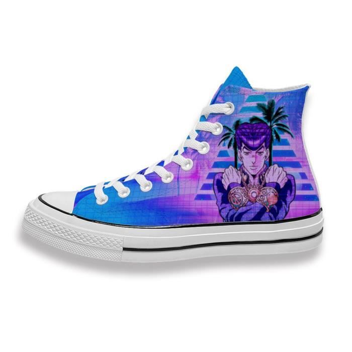 Baskets JoJo's Bizarre Adventure Josuke Higashikata Chaussures de