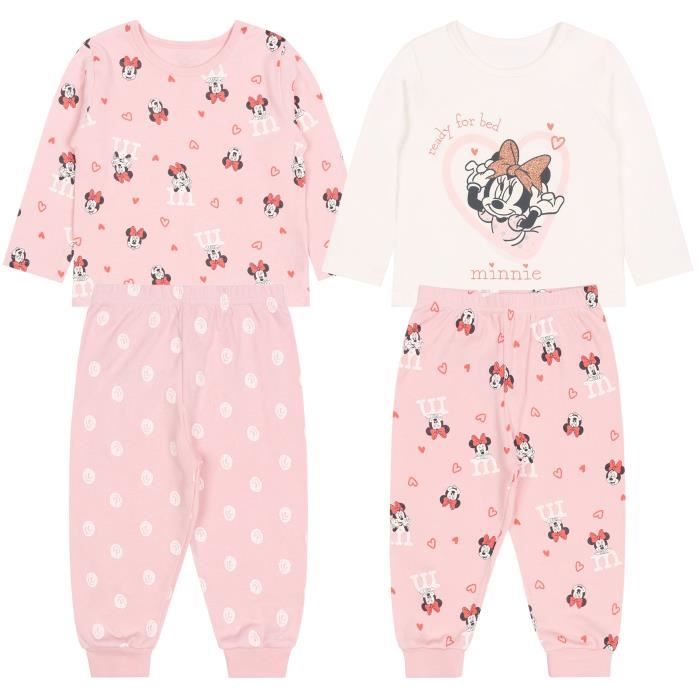 Lot de deux pyjamas pour fille Minnie Mouse DISNEY OEKO TEX Rose Cdiscount Pret a Porter