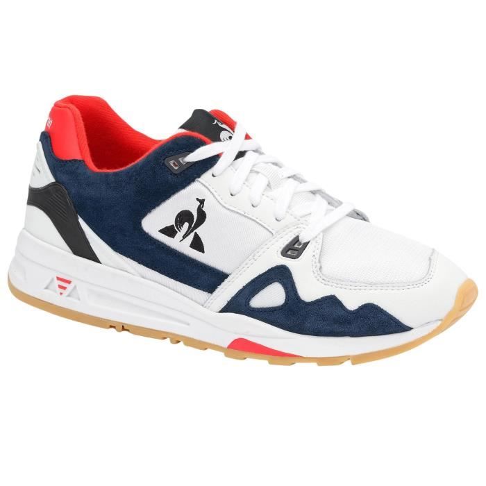 Baskets Le Coq Sportif R1000 Tricolore Homme Rouge Taille 42 Multicolore Cdiscount Chaussures