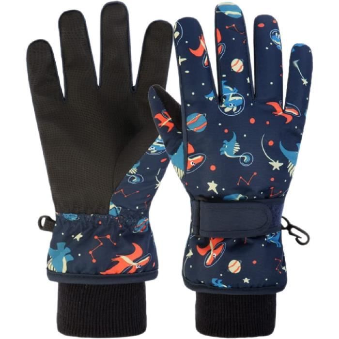 Gants Moto Hiver Femme Cuir CE Imperméable Réfléchissant