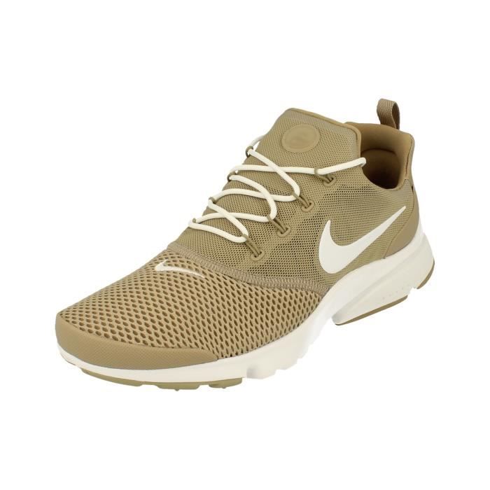 chaussures de running pour garçon nike presto fly 908019 - beige marron