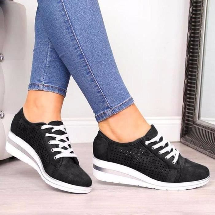 Mocassins Compensés Femme Donald J. Pliner Danisa - Cuir Croco Gaufré Marron, Taille 7 M, Neufs Sans Boîte