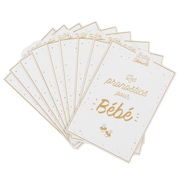 Carte prédiction naissance Ourson - Baby shower Carte prédiction naissance Ourson - Baby shower