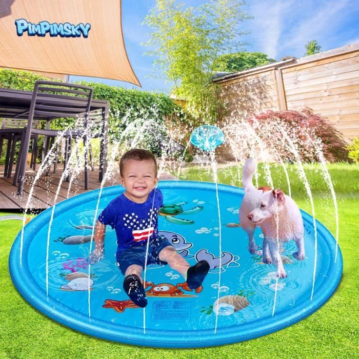 170*170cm Pet Arroseur Pad jouer refroidissement tapis piscine INFLATABL eau SRPA 