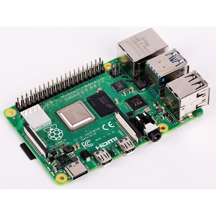 Ordinateur monocarte – RASPBERRY PI – Raspberry Pi 4 – 2 Go RAM – HDMI USB 3.0 USB-C – ARM Cortex-A72