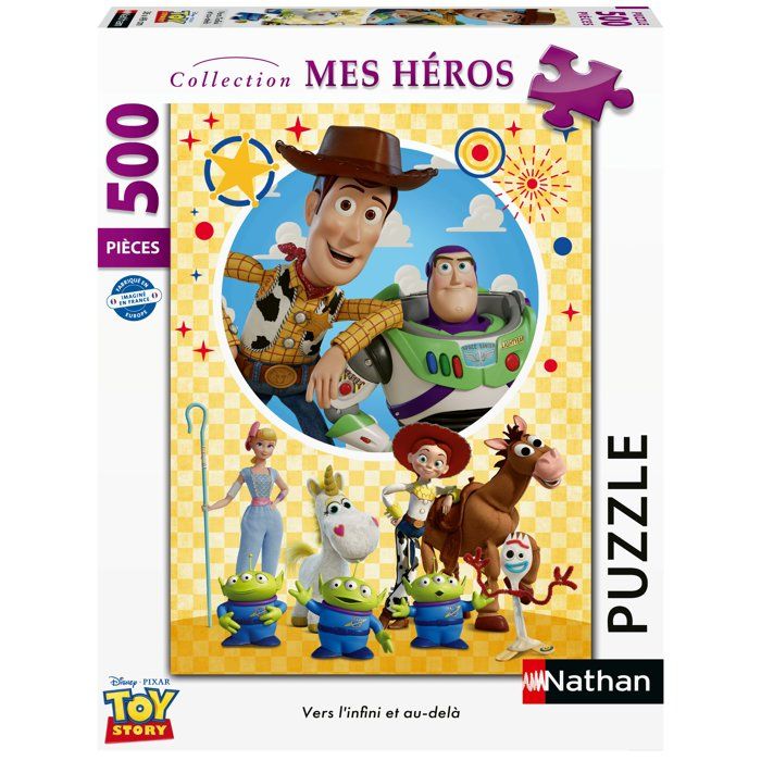 Puzzle 500 pièces : Vers 'infini et au delà Toy Story Ravensburger Nathan - vue 2