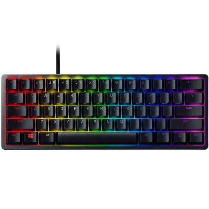 Razer Huntsman Mini Optical Gaming Keyboard Clicky Pourpre Switch US Noir