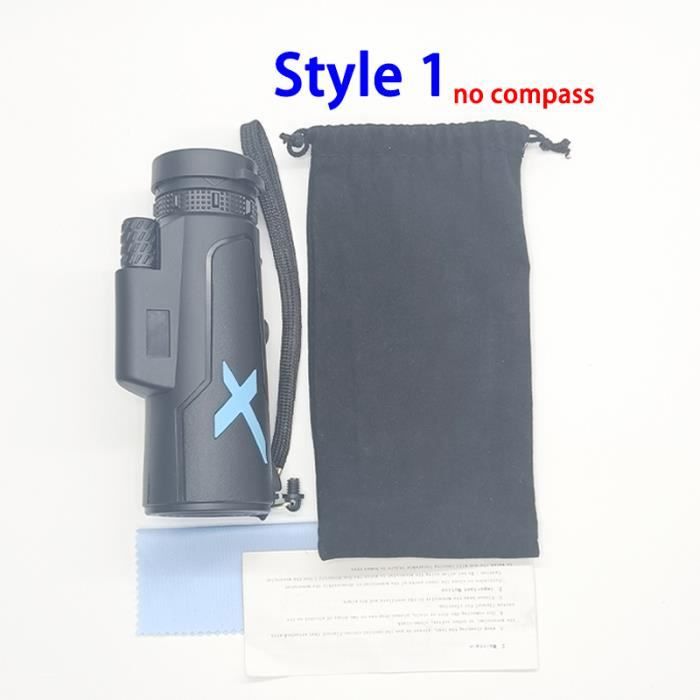 Yongheng 12x50 Télescope Monoculaire Avec Trépied - Observation Oiseaux Et Randonnée