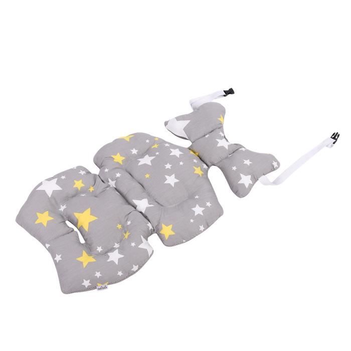 ITODA Coussin de Siège pour Poussette Bébé Coussin Réducteur de Landau en Coton Coussin Universel pour Le Siège et la Poussette Coussin de Chaise Haute Poussette Coussin Soutien Bébé, Rose