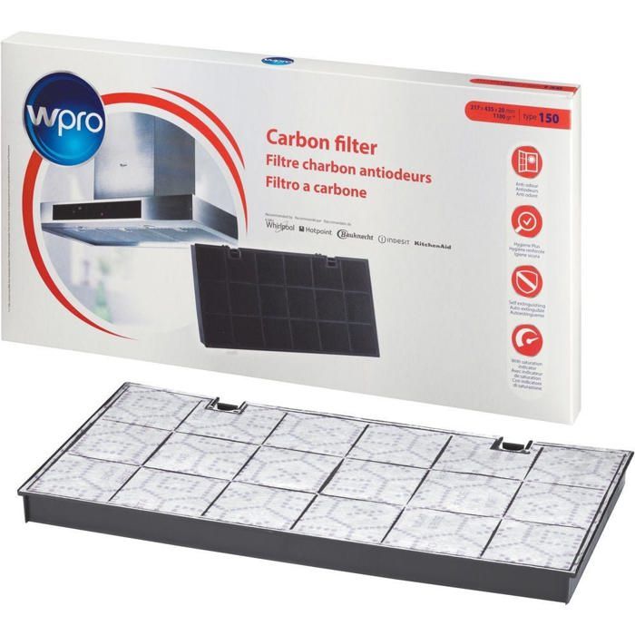 Filtre à charbon pour hotte SMEG KITFC150 - granulés de charbon actif efficaces contre les graisses et vapeurs