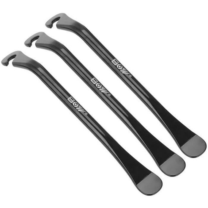 3 Démonte-pneus Vélo Métalliques – Outil Réparation Pneu Vélo Solide Et Durable (Argent) - 4