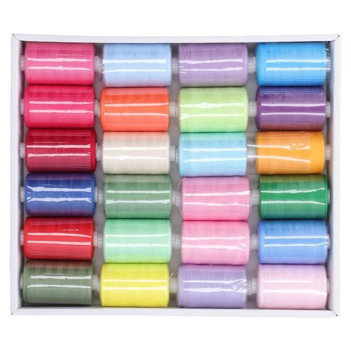 Support à Fil Pour Machine à Coudre - Porte-bobines Plastique Blanc, Range 3 Cônes + 12 Bobines, Pour Couture Et Broderie