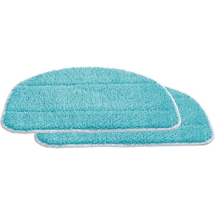 10 Housses Microfibre Pour Balai Vapeur (compatible Vileda) - 32.5x24 Cm, Blanc Et Gris