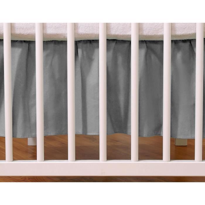 Cache Sommier Gris Anthracite Pour Lit Bebe 140 X 70 Cm Cdiscount Maison Cache Sommier Gris Anthracite Pour Lit Bebe 140 X 70 Cm Cdiscount Maison