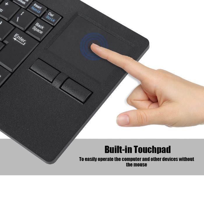 Wired USB Touchpad Keyboard MC-818 Ultra-thin Scissor Feet Mute Built-in HUB Mini Business Office Professional