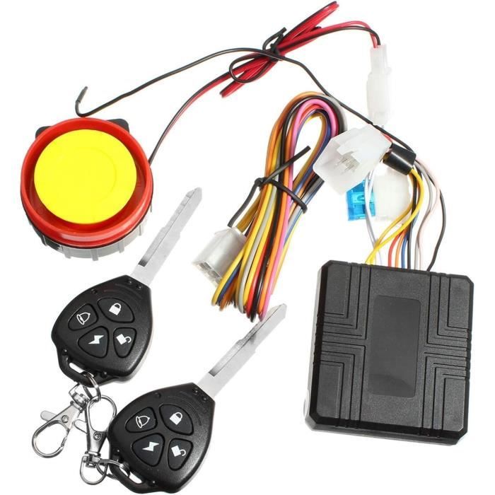 Serrure Poignée Moto,Verrou Guidon Moto 1Set Protection Contre Le Vol De Moto À Distance