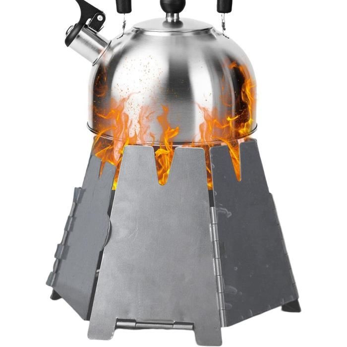 HACSYP Petit réchaud de Camping, poêle à Bois Portable, poêle à Pare