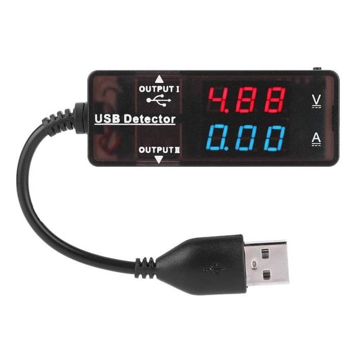 Testeur USB LCD - Voltmètre, Ampèremètre, Mesure Capacité - Pour Powerbanks, Chargeurs, Câbles