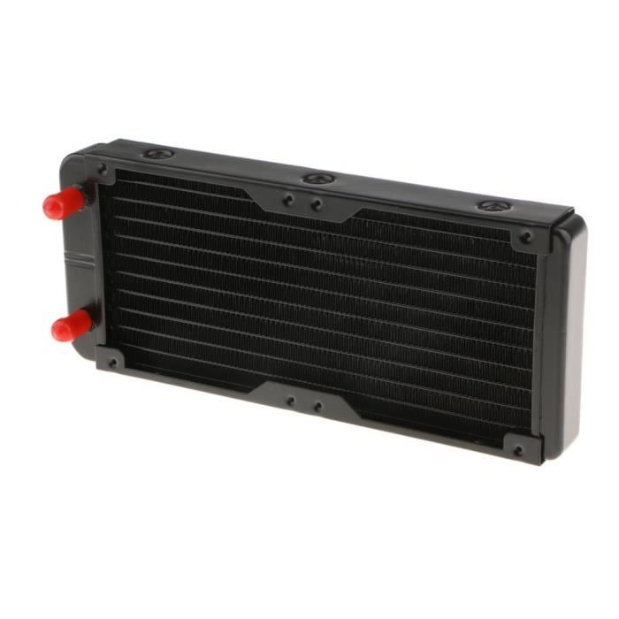 Radiateur Watercooling 360mm - 12 Tubes, échangeur Aluminium, Filetage G1/4, Pour PC Et équipements