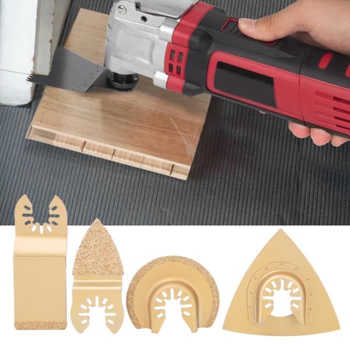 Kit 82 Pièces Accessoires Pour Outil Oscillant - Pattes De Ponçage Triangulaires Et Doigts, Papier Abrasif Inclus - 10
