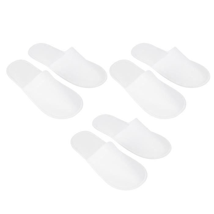 5 Paires De Pantoufles Jetables Pour Mariage - Confortables, Douces, Parfaites Pour Hôtel, Spa Ou Fête