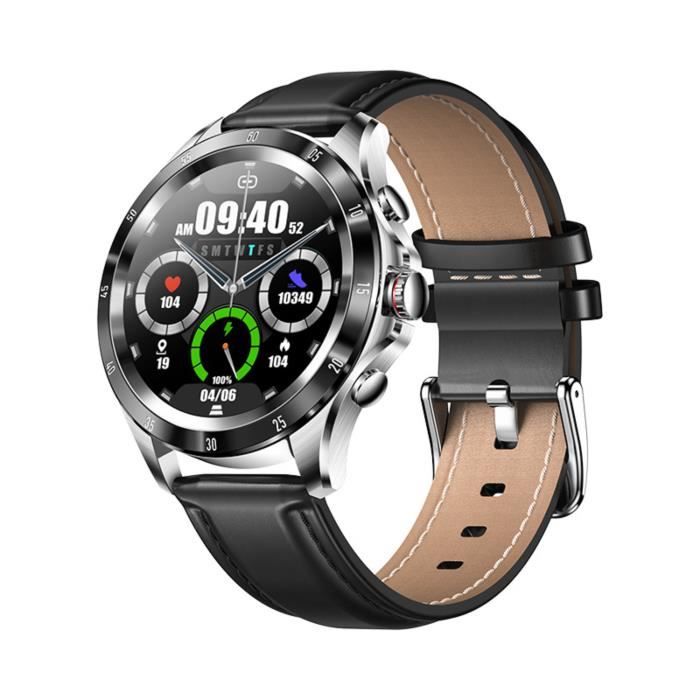 XWatch Pro Business, Montre Connectée Homme Appels et SMS, Bracelet Cuir -  Cdiscount Téléphonie