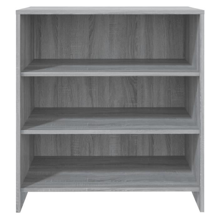 rho - armoires | meubles de rangement - buffet sonoma gris 70x40,5x75 cm aggloméré - dx3460