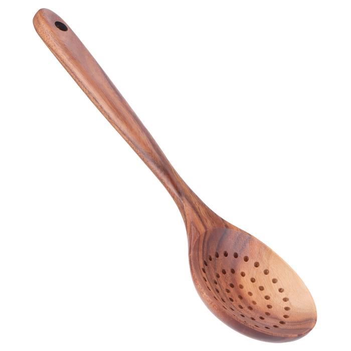 Cuillere bois teck Louche cuillere a long manche Cuillere de cuisine en bois avec grande