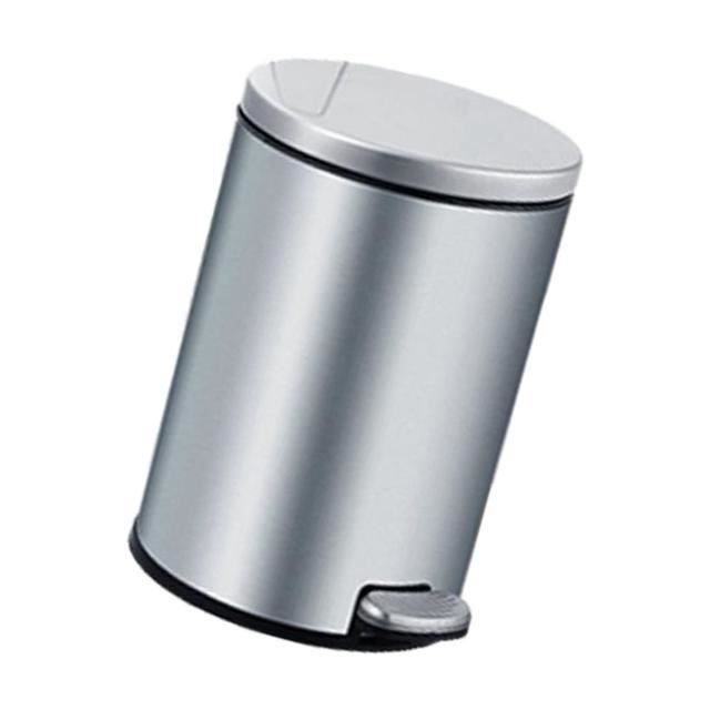 Poubelle De Cuisine, Poubelle à Pédale 20L, Couvercle à Fermeture Douce, Reste Ouverte, Seau