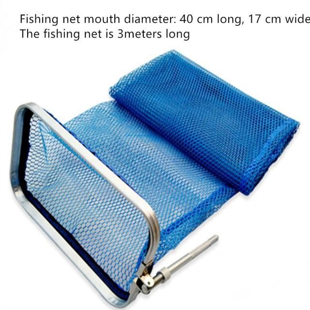 FILET A POISSON,3MFilet de pêche carré portable, protection à séchage rapide, sac de poisson