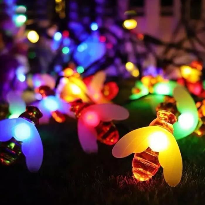Guirlande lumineuse dextérieur - ZGEER - Lampe solaire créative - 60 lampes - 8 modes - 11 mètres