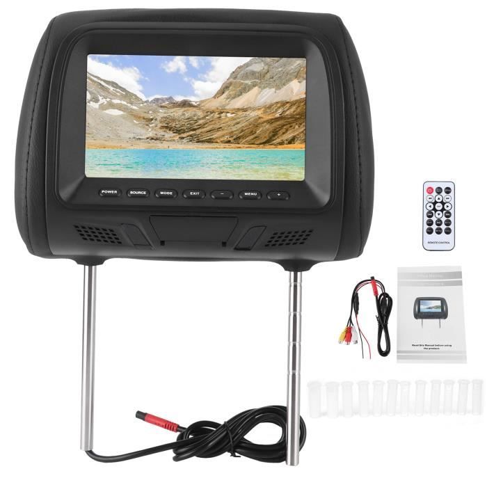 écran de siège arrière Siège de voiture arrière MP5 lecteur multimédia moniteur DVD appui-tête écran LCD 7 pouces