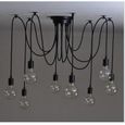 Ledgle Lustre suspension câble 1.5m ampoule E27 lampe led luminaire intérieur pour chambre Salon -1