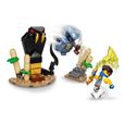 LEGO® NINJAGO® 71732 Jay contre Serpentine Jeu de bataille épique incluant 2 miniatures de ninja guerrier-1