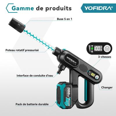 Nettoyeur haute pression sans fil, Pistolet de lavage de voiture