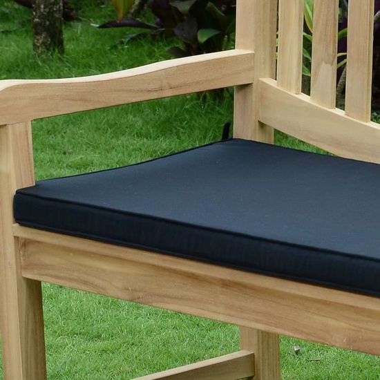 Coussin Noir Pour Banc 130 Cm Achat Vente Coussin D Exterieur