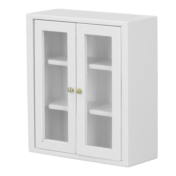 Porte Miniature En Bois 1:12 Pour Maison De Poupée - Meuble DIY Non Peint 17,7x8 Cm, Beige