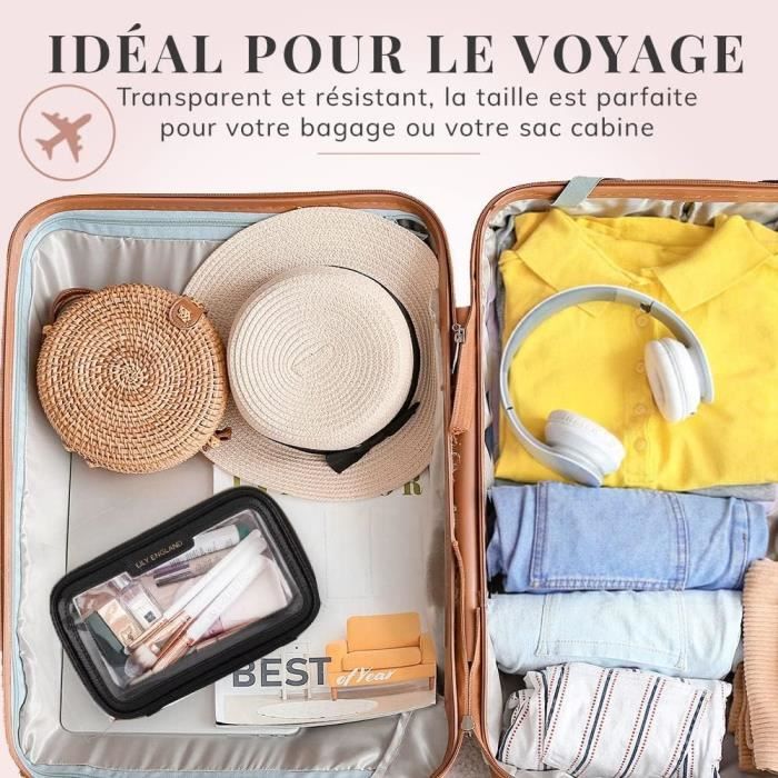 Pochette outlet voyage transparente