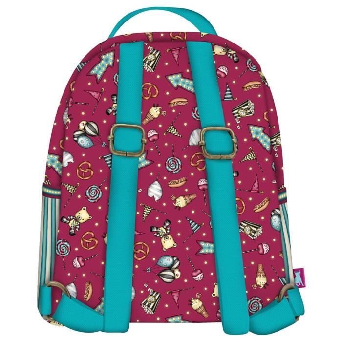 Santoro Gorjuss Fairground Fireworks Backpack For Kids - 3 Zipper Unisex School Bag, 29x45x17cm - View #14