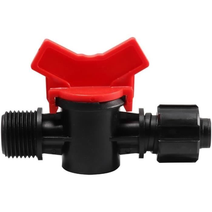 Robinet à Boisseau Sphérique 3 Voies Pour Tuyaux PE - Compatible Diamètres 20 à 50 Mm - Installation Sans Soudure