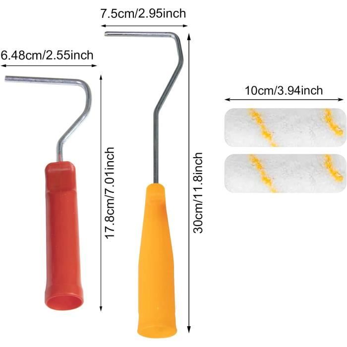 Kit Peinture Complet : Rouleau, Bac, Pinceau, Grattoir, Bâche - Qualité Pro - NEUF