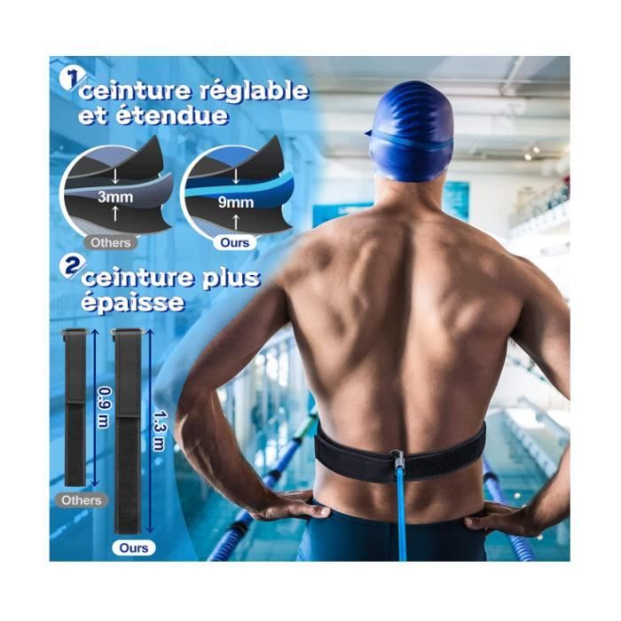 Elastique de Nage Piscine Ceinture de Natation Resistance pour for Adult Kid Professionnelle Amateur Entrainement Ceinture de Cdiscount Sport