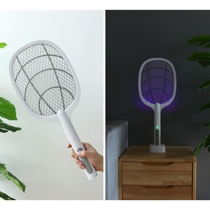 Raquette anti moustique électrique rechargeable par USB avec lampe  anti-moustique efficace contre les mouches insectes, idéal pour intérieur  et