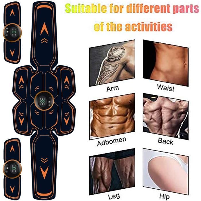 Aileda Electrostimulateur Musculaire Ceinture Abdominale Electrostimulation  Massage Électrique Usb Abdomen/b - Cdiscount Sport