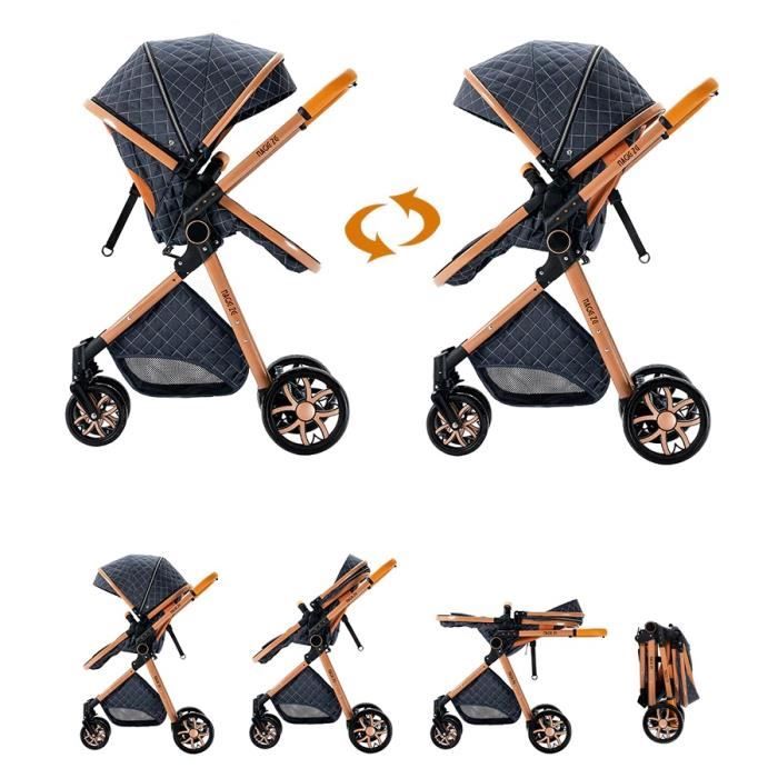 Poussette Jogger Bébé Poussettes, Pousette 3 In 1, Poussettes Ajustable  Poussette Pour Bebe-Poussette Combo Avec Sac À Dos [255] - Cdiscount  Puériculture & Eveil bébé