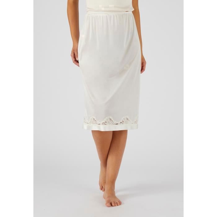 Damart Lot de jupons maille fluide Nacre