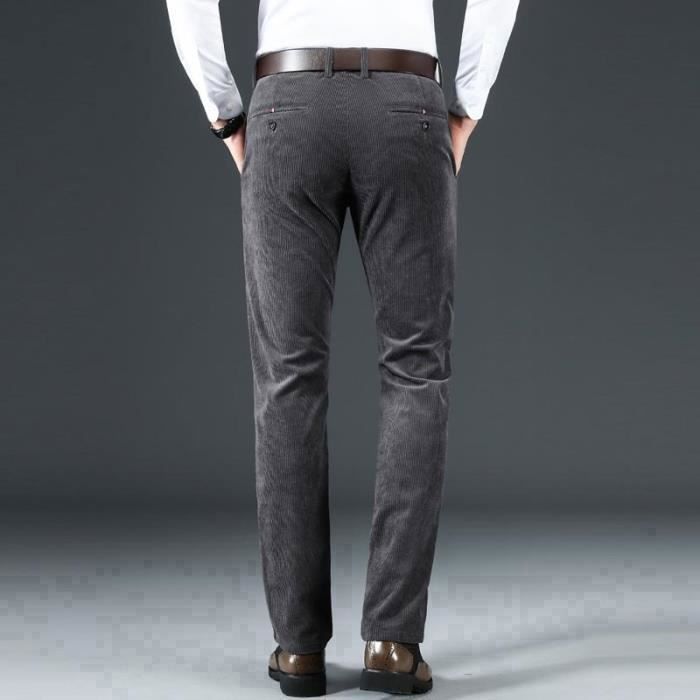 Pantalon En Velours Côtelé Enrico Homme - Jambe Droite, Confortable Et Chic Pour Automne Hiver, Couleurs Variées