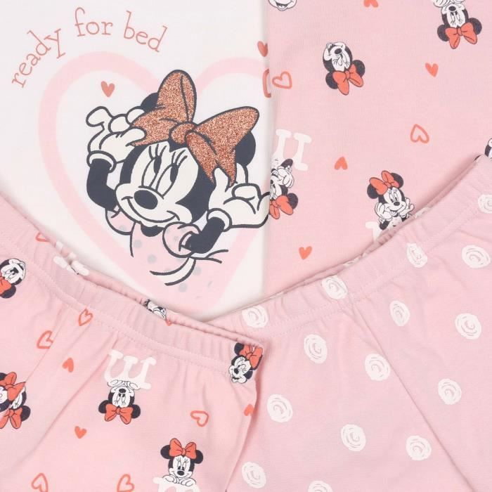 Lot de deux pyjamas pour fille Minnie Mouse DISNEY OEKO TEX Rose Cdiscount Pret a Porter