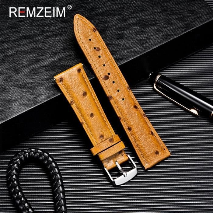Bracelet montre autruche 20mm clearance